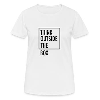 Sortir des sentiers battus - T-shirt respirant Femme - blanc - Devant - AI Model Female 172 dark (172cm)