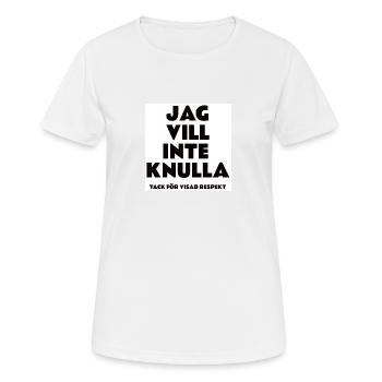 Ich will nicht ficken - Frauen T-Shirt atmungsaktiv - Weiß - Vorne - AI Model Female 172 dark (172cm)