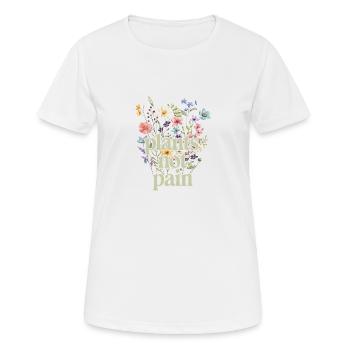 Plants, Not Plain | Plants, not ordinary - Women's Breathable T-Shirt - white - Front - AI Model Female 172 dark (172cm)