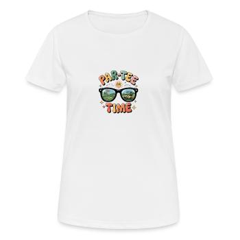 Witziges Golfdesign mit Par Tee - Frauen T-Shirt atmungsaktiv - Weiß - Vorne - AI Model Female 172 dark (172cm)