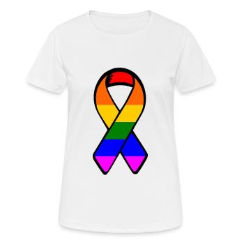 Lgbt - T-shirt respirant Femme - blanc - Devant - AI Model Female 172 dark (172cm)