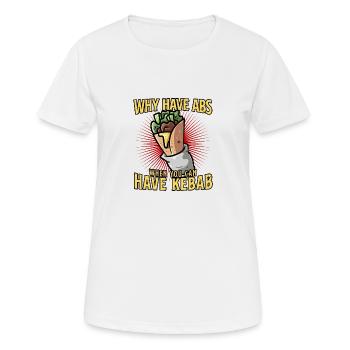 Kebab - T-shirt respirant Femme - blanc - Devant - AI Model Female 172 dark (172cm)