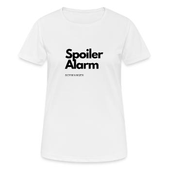Spoiler Alert Pregnant Design - Frauen T-Shirt atmungsaktiv - Weiß - Vorne - AI Model Female 172 dark (172cm)