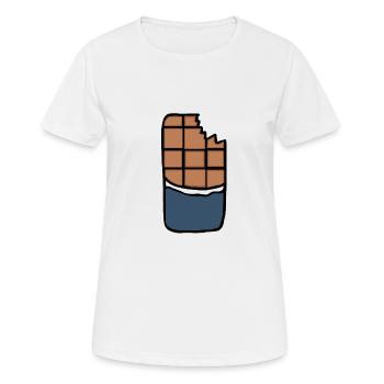 chocolate - Women's Breathable T-Shirt - white - Front - AI Model Female 172 dark (172cm)