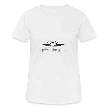 sunset - Women's Breathable T-Shirt - white - Front - AI Model Female 172 dark (172cm)