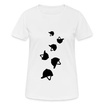 Icône de la cabane Reiter - T-shirt respirant Femme - blanc - Devant - AI Model Female 172 dark (172cm)
