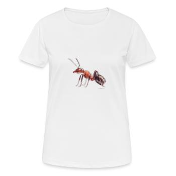Ameise - Frauen T-Shirt atmungsaktiv - Weiß - Vorne - AI Model Female 172 dark (172cm)
