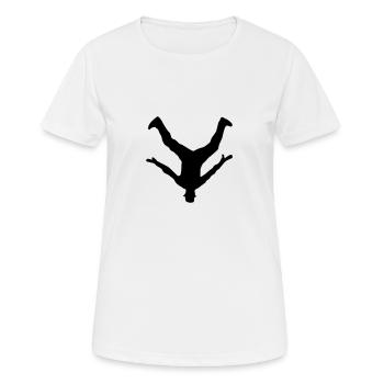 Breakdancer, Breakdance - Frauen T-Shirt atmungsaktiv - Weiß - Vorne - AI Model Female 172 dark (172cm)