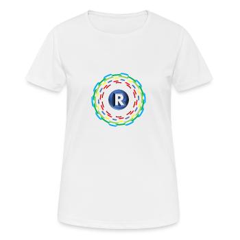 Cercles R - T-shirt respirant Femme - blanc - Devant - AI Model Female 172 dark (172cm)