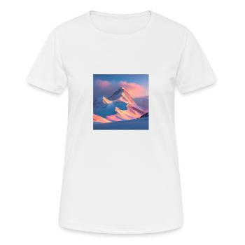 Mountain Range - Frauen T-Shirt atmungsaktiv - Weiß - Vorne - AI Model Female 172 dark (172cm)