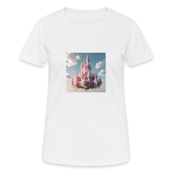 Schloss - Frauen T-Shirt atmungsaktiv - Weiß - Vorne - AI Model Female 172 dark (172cm)