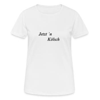MAINTENANT KÖLSCH - T-shirt respirant Femme - blanc - Devant - AI Model Female 172 dark (172cm)