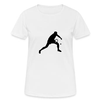 Ping pong - Women's Breathable T-Shirt - white - Front - AI Model Female 172 dark (172cm)