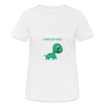Nicht zu glauben Lustig und Joker Geschenk - Frauen T-Shirt atmungsaktiv - Weiß - Vorne - AI Model Female 172 dark (172cm)