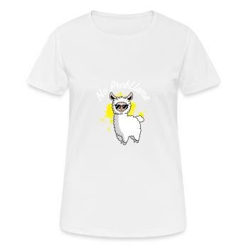 Kein problamama Tierliebhaber Gift - Frauen T-Shirt atmungsaktiv - Weiß - Vorne - AI Model Female 172 dark (172cm)