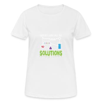 All solutions Researchers Poison - Women's Breathable T-Shirt - white - Front - AI Model Female 172 dark (172cm)