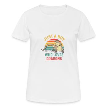 Loves Dragon Pet Lover Poison - Women's Breathable T-Shirt - white - Front - AI Model Female 172 dark (172cm)