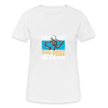Nous avons mis du poison d’Ob-Gynem - T-shirt respirant Femme - blanc - Devant - AI Model Female 172 dark (172cm)