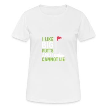 Wie große Putts Hobbyist Gift - Frauen T-Shirt atmungsaktiv - Weiß - Vorne - AI Model Female 172 dark (172cm)
