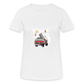 L’alarme retentit le poison du tout-petit - T-shirt respirant Femme - blanc - Devant - AI Model Female 172 dark (172cm)