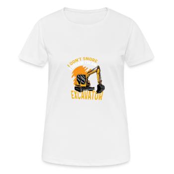 Ich schnarche nicht Fabrik Arbeiter Gift - Frauen T-Shirt atmungsaktiv - Weiß - Vorne - AI Model Female 172 dark (172cm)