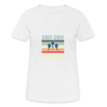 Schnipsschnipselhiren Liebender Ehemann Gift - Frauen T-Shirt atmungsaktiv - Weiß - Vorne - AI Model Female 172 dark (172cm)