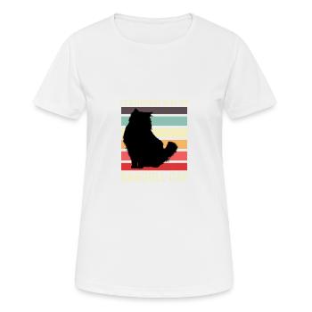 Mon cadeau Ragdoll Cat Lazy Person - T-shirt respirant Femme - blanc - Devant - AI Model Female 172 dark (172cm)