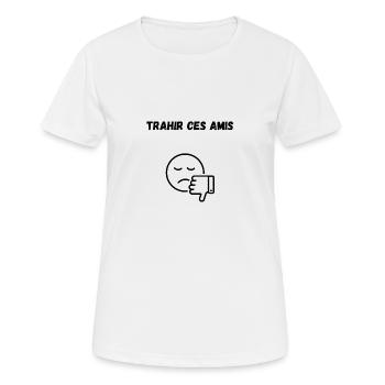 t-shirt original - T-shirt respirant Femme - blanc - Devant - AI Model Female 172 dark (172cm)