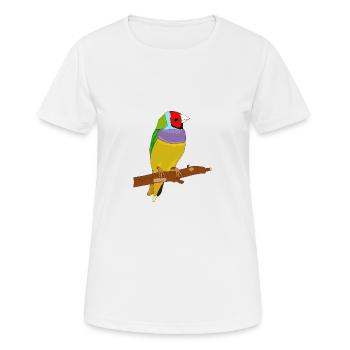 Bunter Vogel - Frauen T-Shirt atmungsaktiv - Weiß - Vorne - AI Model Female 172 dark (172cm)