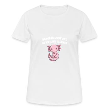 Sarcasm just one of my many talents funny - Women's Breathable T-Shirt - white - Front - AI Model Female 172 dark (172cm)