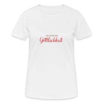 ... and discover your divinity - Women's Breathable T-Shirt - white - Front - AI Model Female 172 dark (172cm)
