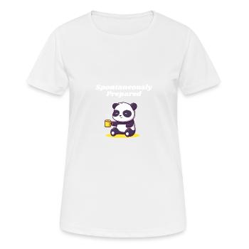 Spontan vorbereitet intelligent intelligent intell - Frauen T-Shirt atmungsaktiv - Weiß - Vorne - AI Model Female 172 dark (172cm)