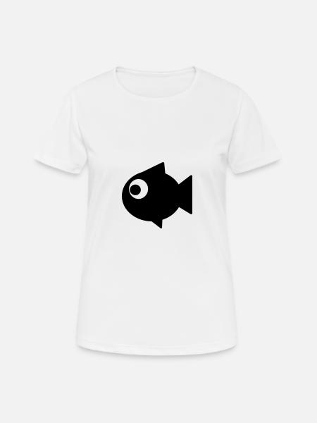 Fisch 2 - Frauen T-Shirt atmungsaktiv - Weiß