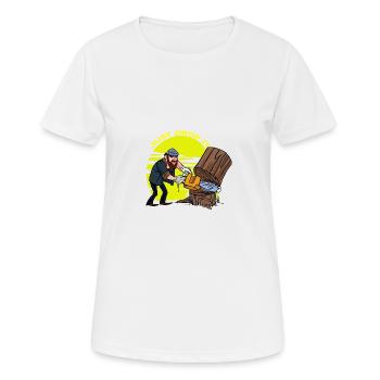 Arboriculteur Chirurgiens des arbres Bûcheron Bûcheron lus - T-shirt respirant Femme - blanc - Devant - AI Model Female 172 dark (172cm)