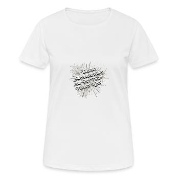 Applications for my New Year's Kiss Single funny - Women's Breathable T-Shirt - white - Front - AI Model Female 172 dark (172cm)