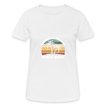 North Shore Welcome to Summer Hawaii Tropical - Women's Breathable T-Shirt - white - Front - AI Model Female 172 dark (172cm)