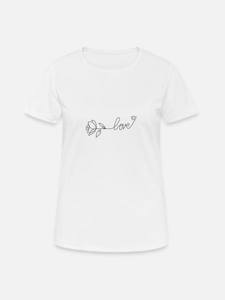 Love - Women's Breathable T-Shirt - white