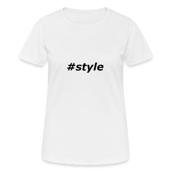 #style - T-shirt respirant Femme - blanc - Devant - AI Model Female 172 dark (172cm)