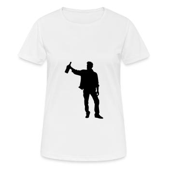 Icône ivre drôle - T-shirt respirant Femme - blanc - Devant - AI Model Female 172 dark (172cm)