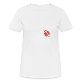 Fantasy Football Hall of Fame Champ Draft Football - T-shirt respirant Femme - blanc - Devant - AI Model Female 172 dark (172cm)
