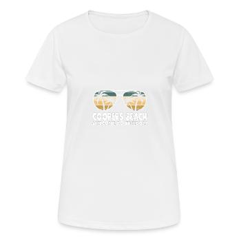 Coopers Beach Welcome to Freedom Vacation Sayi - Women's Breathable T-Shirt - white - Front - AI Model Female 172 dark (172cm)