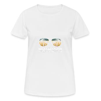 Boca Chica Beach Willkommen bei Freedom Urlaubsspr - Frauen T-Shirt atmungsaktiv - Weiß - Vorne - AI Model Female 172 dark (172cm)