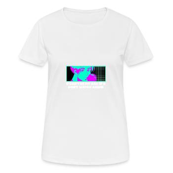 I can't be my bae when anime manga nic - Women's Breathable T-Shirt - white - Front - AI Model Female 172 dark (172cm)
