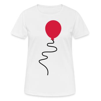 balloon - Women's Breathable T-Shirt - white - Front - AI Model Female 172 dark (172cm)