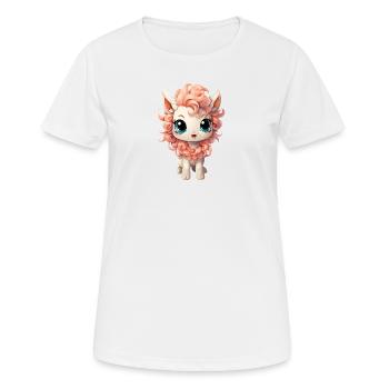licorne douce - Licorne douce - licorne - T-shirt respirant Femme - blanc - Devant - AI Model Female 172 dark (172cm)