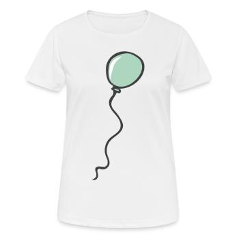 balloon - Women's Breathable T-Shirt - white - Front - AI Model Female 172 dark (172cm)