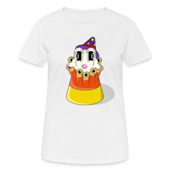 SÜSSE NACHT - Frauen T-Shirt atmungsaktiv - Weiß - Vorne - AI Model Female 172 dark (172cm)