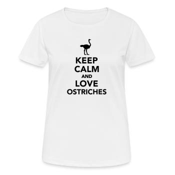 Strauß - Frauen T-Shirt atmungsaktiv - Weiß - Vorne - AI Model Female 172 dark (172cm)