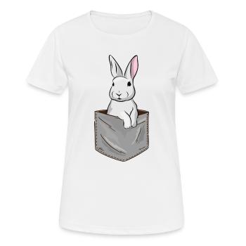 Rabbit Rabbit Easter Rabbit Mom Happy Easter - Women's Breathable T-Shirt - white - Front - AI Model Female 172 dark (172cm)