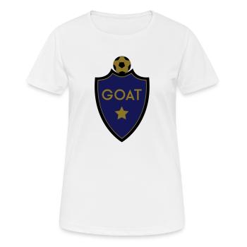 GOAT SHIELD SOCCER 01 - T-shirt respirant Femme - blanc - Devant - AI Model Female 172 dark (172cm)